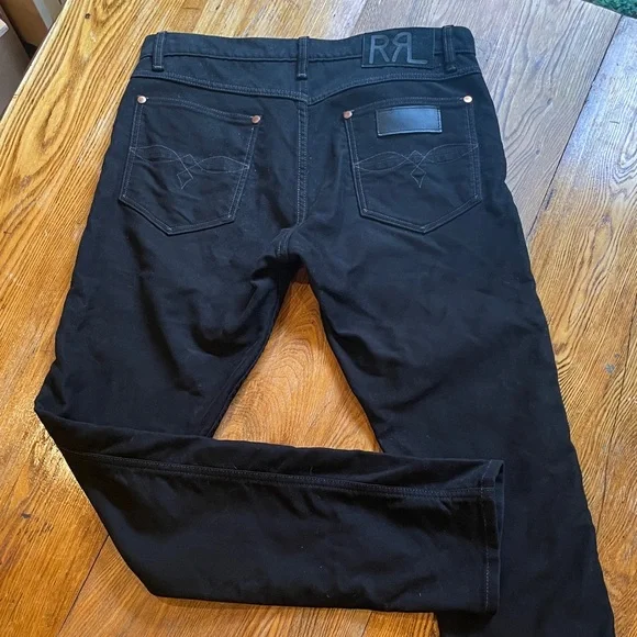 Ralph Lauren RRL Double RL black moleskin jeans - Picture 2 of 8